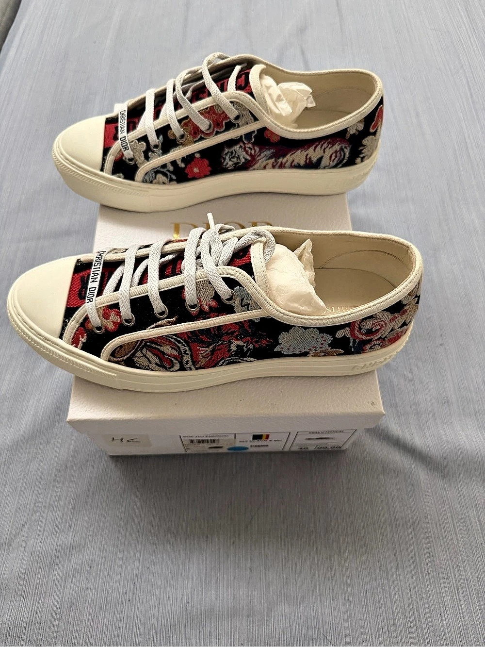 Dior Women's Paisley Sneakers Black & White